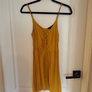 Forever 21 Mustard Sleeveless Dress